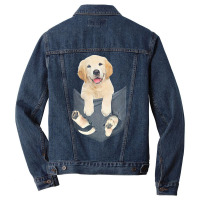 Golden Retriever T  Shirt Golden Retriever With Love T  Shirt Men Denim Jacket | Artistshot