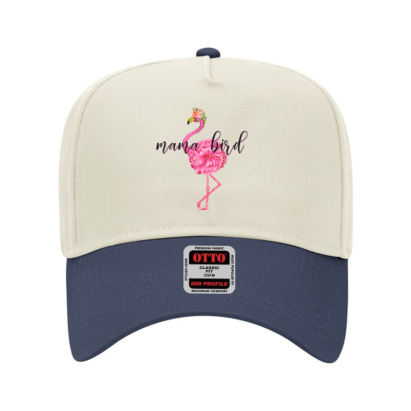 Flower Pink Mama Bird Momma Flamingo Summer Sea 2019 Floral Adjustable Baseball Cap by EricWade | Artistshot