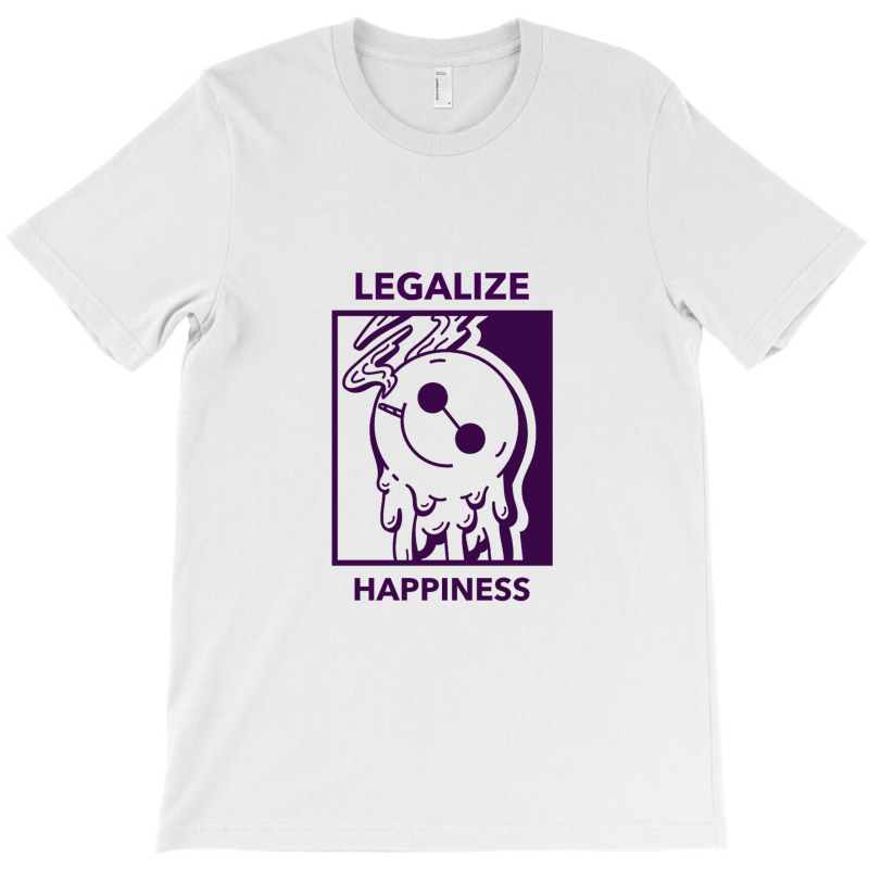 Legalize Happiness 420 Funny Weed Lover Gift Cannabis Smoker Marijuana T-Shirt by theblindletterer | Artistshot