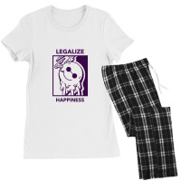 Legalize Happiness 420 Funny Weed Lover Gift Cannabis Smoker Marijuana Women's Pajamas Set | Artistshot