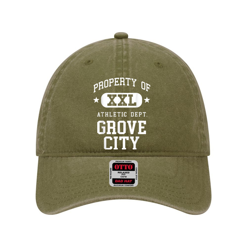 Grove City Xxl Athletic School Property Funny Dyed Cap | Artistshot