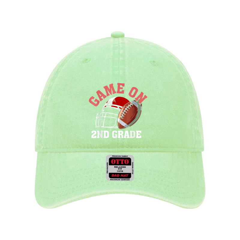 Game On 2nd Grade Football Back To School Student Kids Boys Dyed Cap by Artist-Shannon | Artistshot