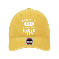 Grove City Xxl Athletic School Property Funny Dyed Cap | Artistshot