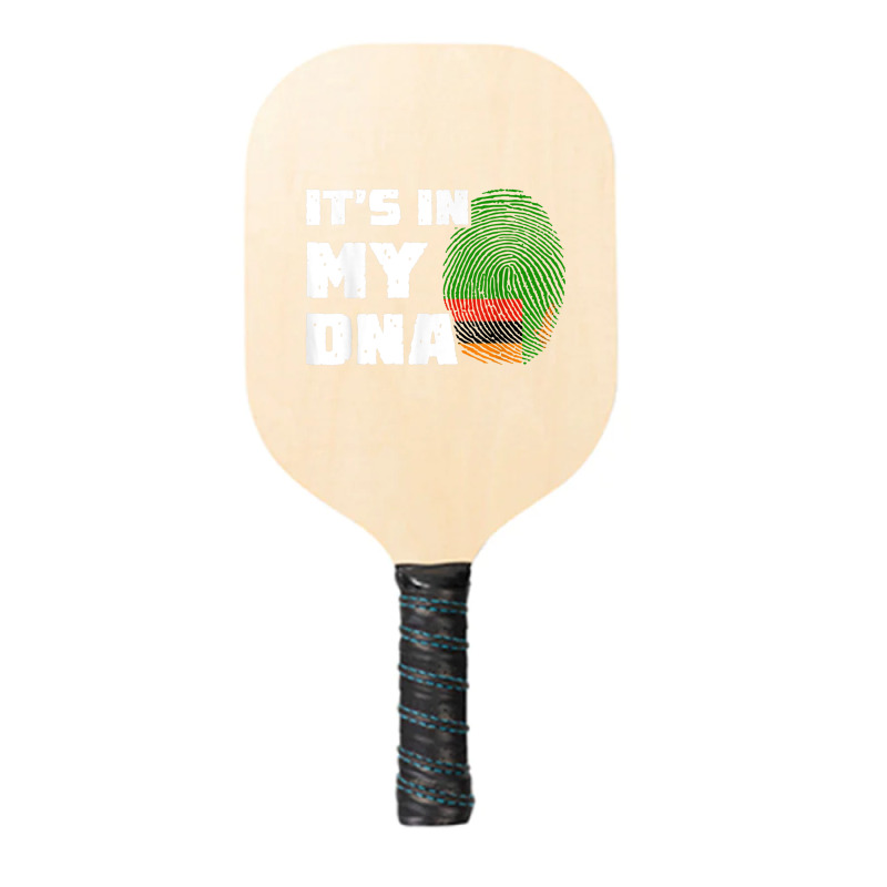 It's In My Dna Zambia Flag Fingerprint Men Women Pickleball Paddle by Outpost | Artistshot