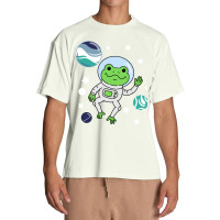 Frog In Space Oriented Aroace Pride Urban Heavy T-shirt | Artistshot