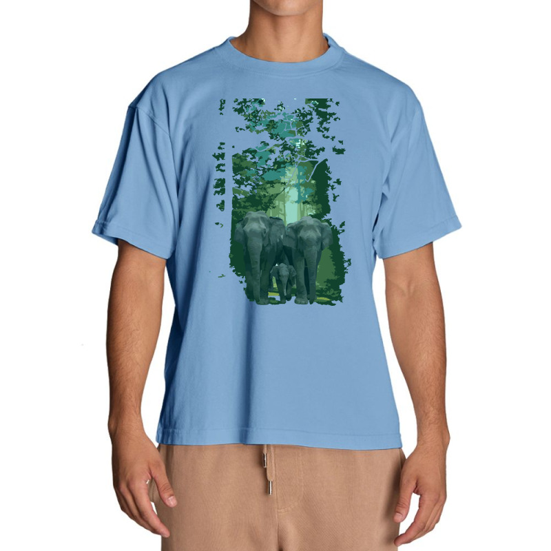 Elephants And Forests, Elephants And Forests Vintage, Elephants Forest Urban Heavy T-shirt by SHOPTRUI4 | Artistshot