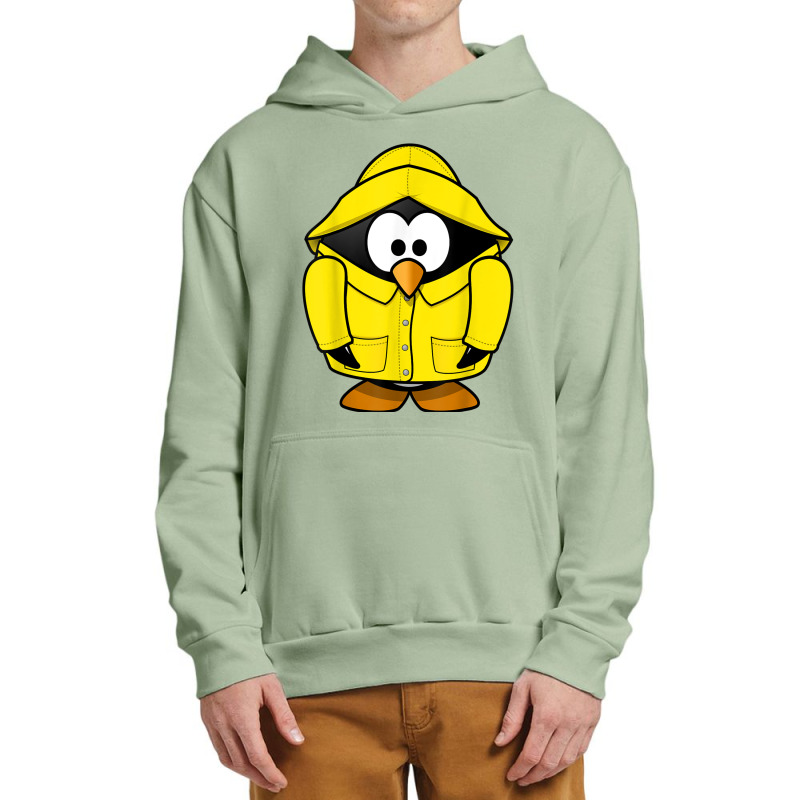 Penguin In The Rain T Shirt Cute Cartoon Animal Shirt Urban Pullover Hoodie | Artistshot