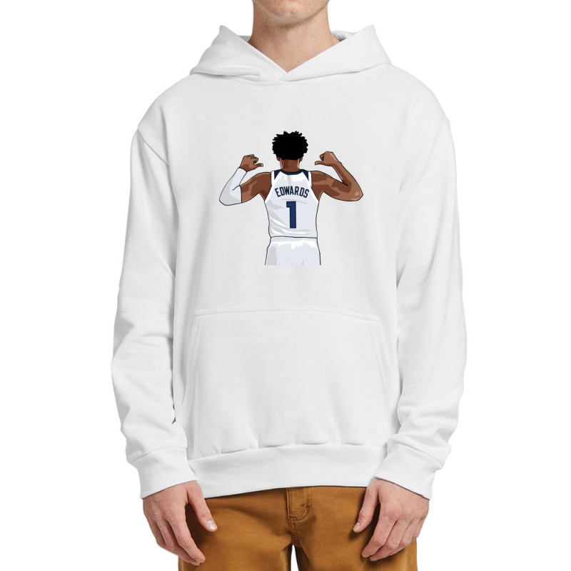 Anthony Edwards Vector Name-cneq7 Urban Pullover Hoodie | Artistshot