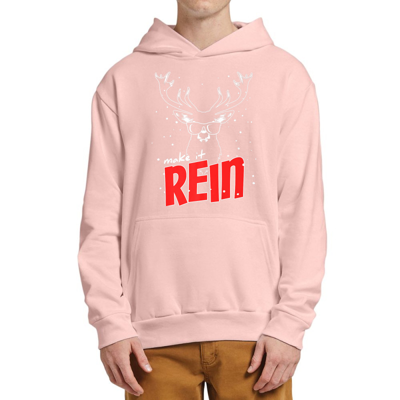 Make It Rein Cool Reindeer Christmas Premium T Shirt Urban Pullover Hoodie | Artistshot