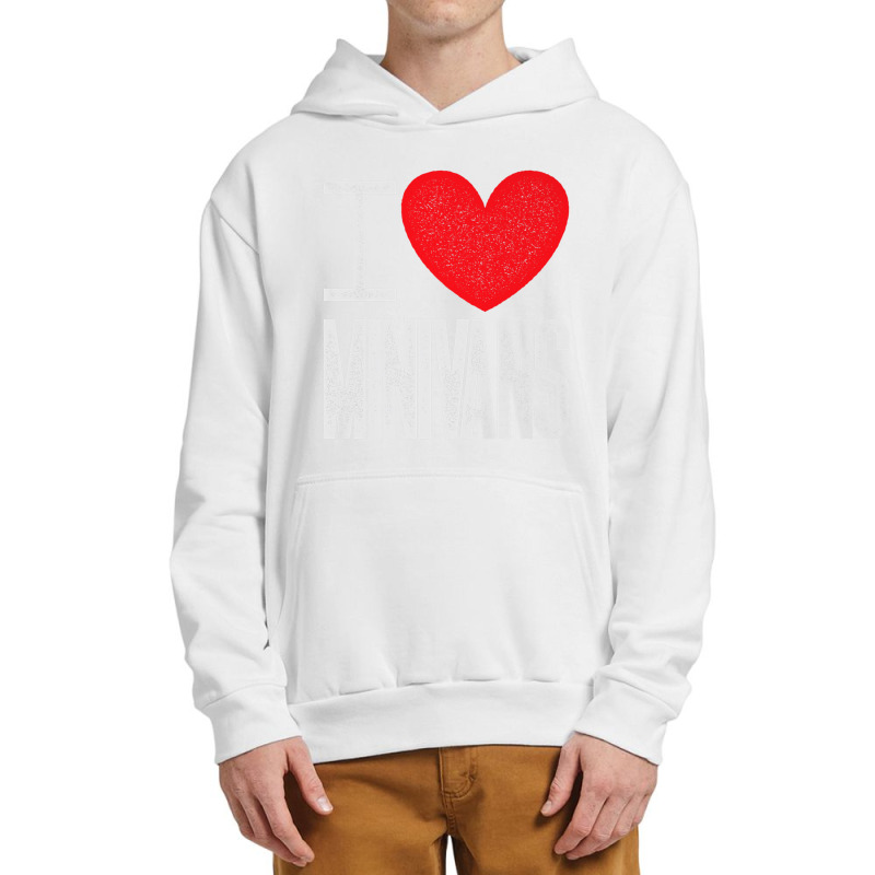 I Love Minivans   Heart Mini Van Funny Parent Mom Dad Premium T Shirt Urban Pullover Hoodie by cm-arts | Artistshot