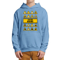 Anime Signs - Caution Urban Pullover Hoodie | Artistshot