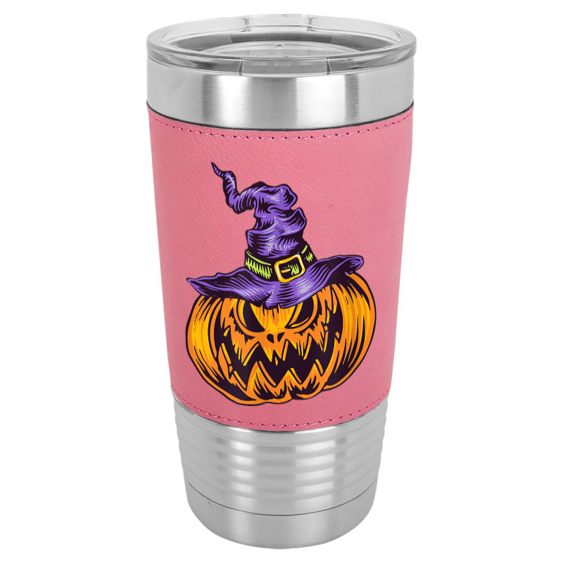 Halloween Pumpkin Witch Hat Witchcraft Costume Leatherette Tumbler | Artistshot