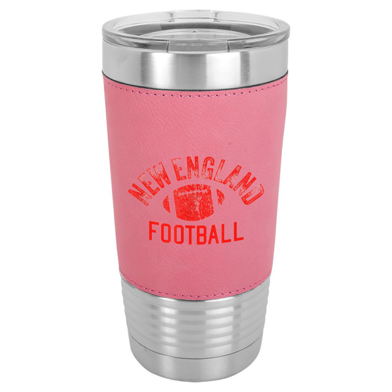 New England Football Vintage Cool Ne Super Football Fan Wear Leatherette Tumbler | Artistshot