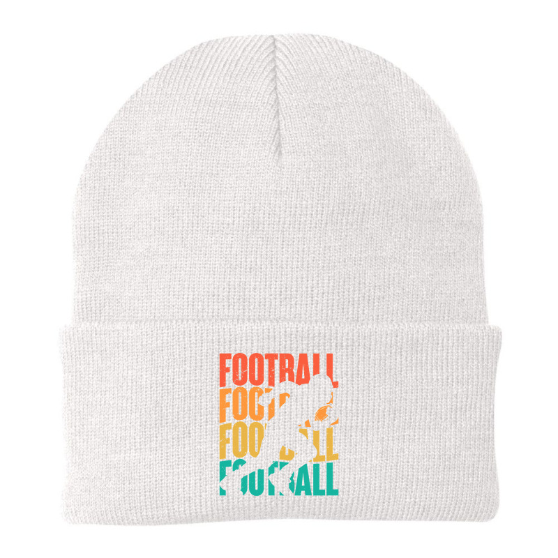 Retro Vintage American Football Season Party Footballer Beanie by pester | Artistshot