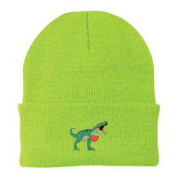 Boys Valentines Day  Kids Trex Dinosaur I Steal Hearts Beanie | Artistshot