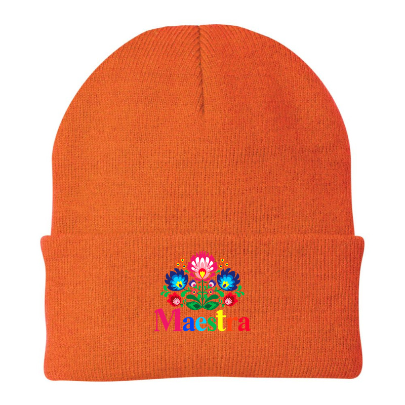 Maestra Proud Spanish Teacher Bilingual Teacher Latina , Best Gift, Co Beanie by trokeryth | Artistshot