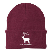 State And County Fair Show Goat Farm Animal Showing T Shirt Beanie | Artistshot