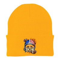 American Football Player Fox Wild Animal Wildlife Patriotic Beanie | Artistshot