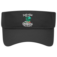 Just A Girl Who Loves Dragons And Books Reading Dragon Graphic Visor Hat | Artistshot