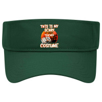 Womens This Is My Scary 4th Grade Teacher Costume Halloween Party Char Visor Hat | Artistshot