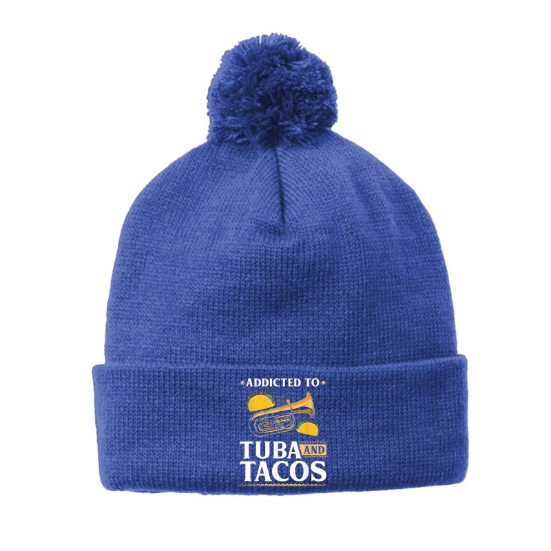 Tuba Instrument And Tacos, Funny Contrabass Tuba Player T Shirt Pom Pom Beanie by cucciailleveretcq | Artistshot