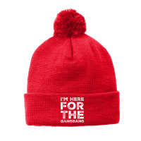 I'm Here For The Gangbang Dirty Sarcastic Sex Saying Tank Top Pom Pom Beanie | Artistshot