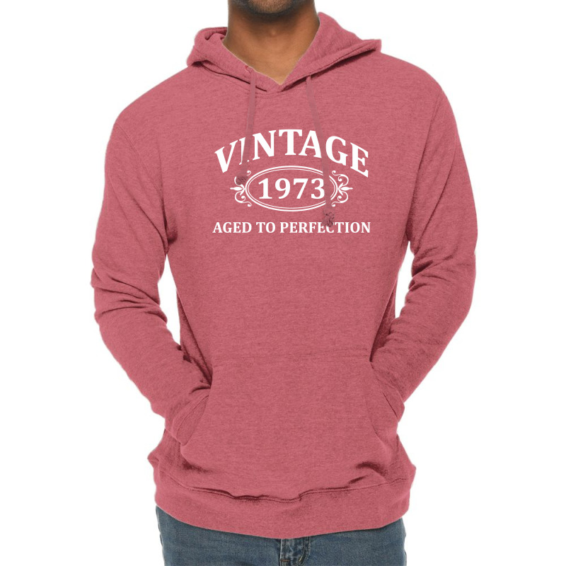 Vintage 1973 Aged To Perfection Lightweight Hoodie | Artistshot