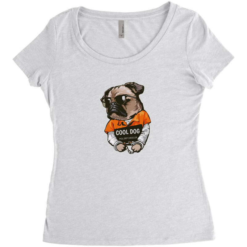 Pug Women's Triblend Scoop T-shirt by Disgus_Thing | Artistshot