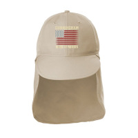 Cunningham Last Name Surname American Flag Family T Shirt Sun Shade Cap | Artistshot