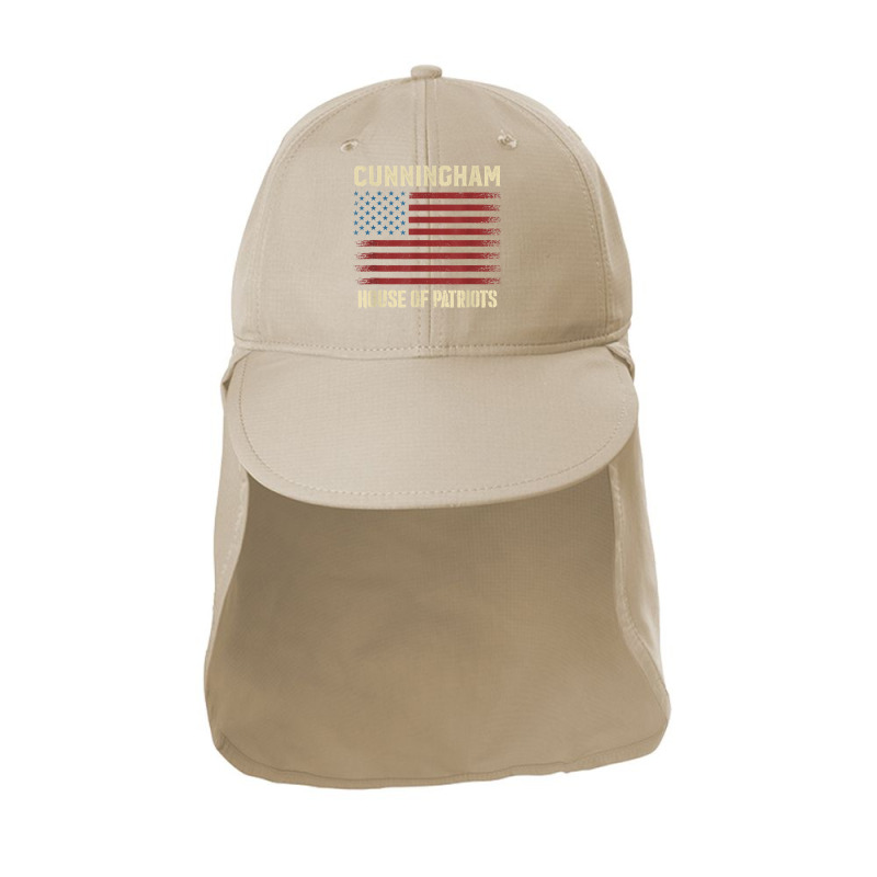 Cunningham Last Name Surname American Flag Family T Shirt Sun Shade Cap by tognifx | Artistshot