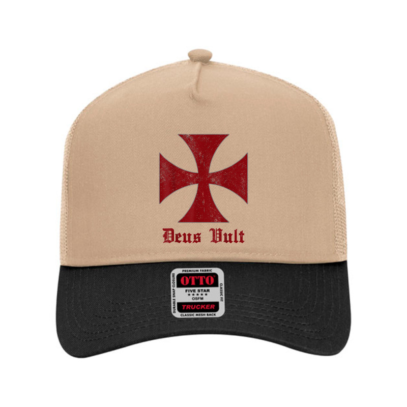 Deus Vult Templar Order Knights Templar Holy Cross Helmet T Shirt Mesh Back Trucker Hat | Artistshot