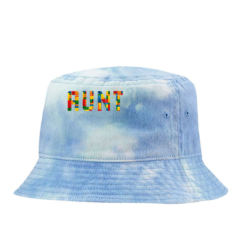 Birthday Brick Builder Funny Blocks Master Builder Aunt T Shirt Tie Dyed Bucket Hat | Artistshot