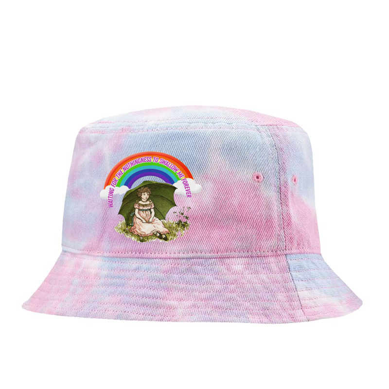 Waiting For The Nothingness To Swallow Me Forever Tie Dyed Bucket Hat by oragumun | Artistshot