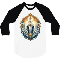 Portugal Immaculate Conception 3/4 Sleeve Shirt | Artistshot