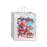 Chillin Like A Felon Funny Trump Tshirt, Trump Sum Debie Paper Bag - 10 X 5 X 13 | Artistshot