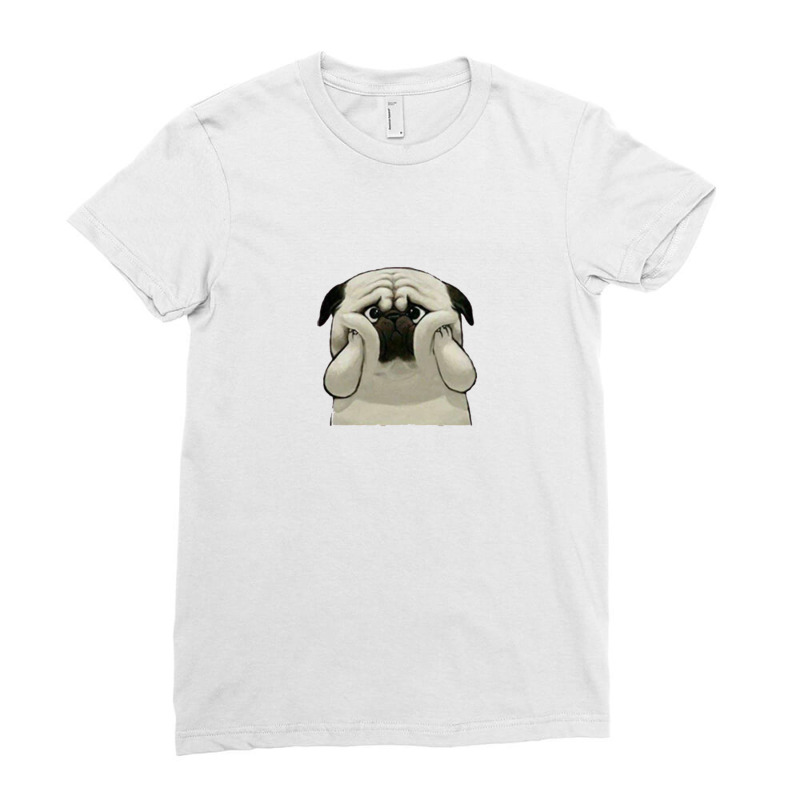 Pug Life Ladies Fitted T-Shirt by Disgus_Thing | Artistshot