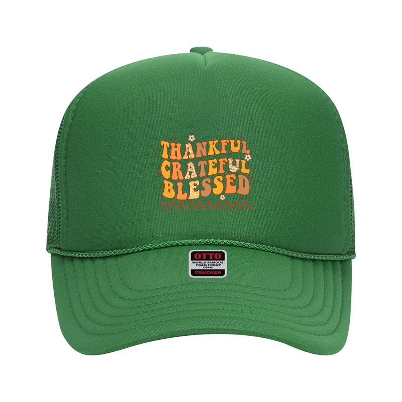 Thankful Grateful Blessed Teacher Women's Fall Thanksgiving Mens Best Foam Trucker Hat by Aria-Proctor | Artistshot