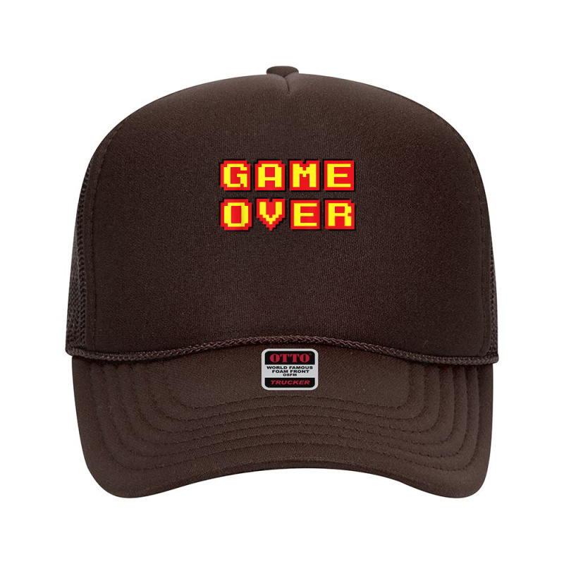 Game Over Vintage Retro Video Games Gaming Gift Arcade T Shirt Foam Trucker Hat by gehriglyssy | Artistshot