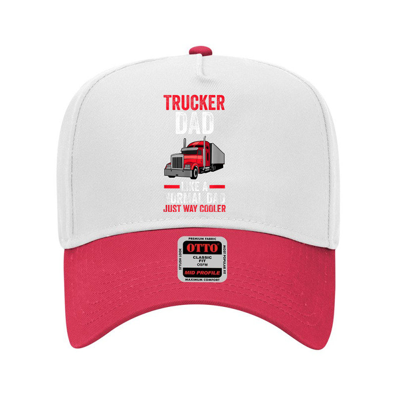 Mens Truck Driver Trucks Dad Father Trucker Adjustable Baseball Cap by Queenie | Artistshot