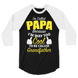 papa-cool 3/4 Sleeve Shirt | Artistshot