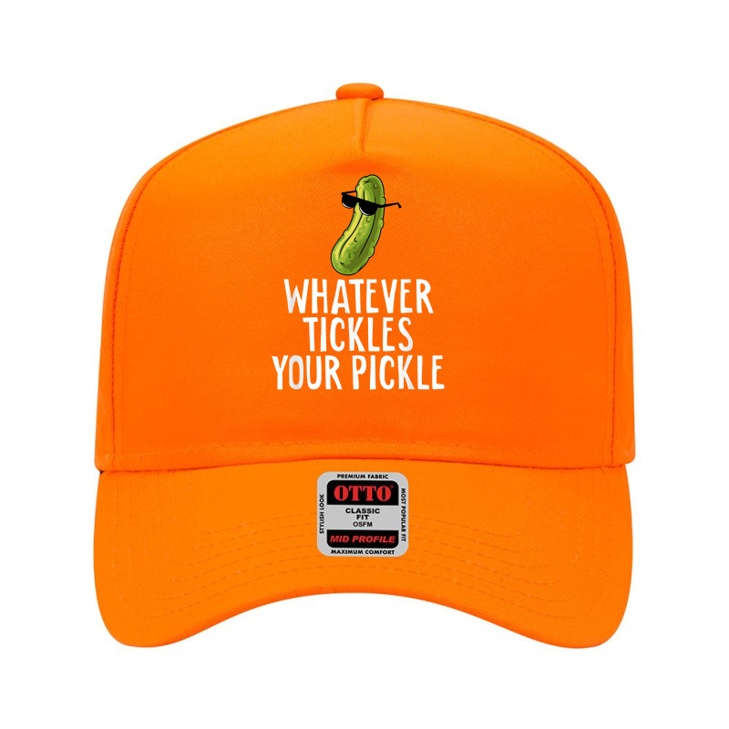 Whatever Tickles Your Pickle Sarcastic Funny Dill Pickles T Shirt Adjustable Baseball Cap by cm-arts | Artistshot