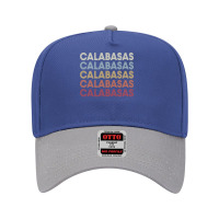 Calabasas California Calabasas Ca Retro Vintage Text Long Sleeve T Shi Adjustable Baseball Cap | Artistshot