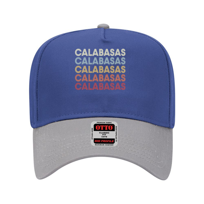 Calabasas California Calabasas Ca Retro Vintage Text Long Sleeve T Shi Adjustable Baseball Cap by cm-arts | Artistshot