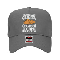 Warning Grandpa Grandson Trip In Progress   Trip With Granny Adjustable Baseball Cap | Artistshot