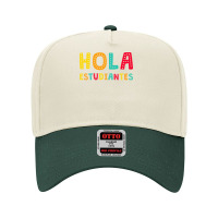 Maestra Bilingual Regalos Spanish Teacher Hola Estudiantes Long Sleeve Adjustable Baseball Cap | Artistshot