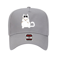 Cat Drummer Music Lover Musician Instrumentalist Kitty Premium T Shirt Adjustable Baseball Cap | Artistshot