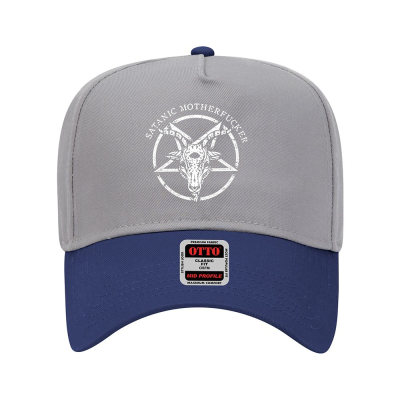 Satanic Motherfucker, Satanic, Motherfucker, Satanic Motherfuckers, Sa Adjustable Baseball Cap by SHOPEERTWE | Artistshot