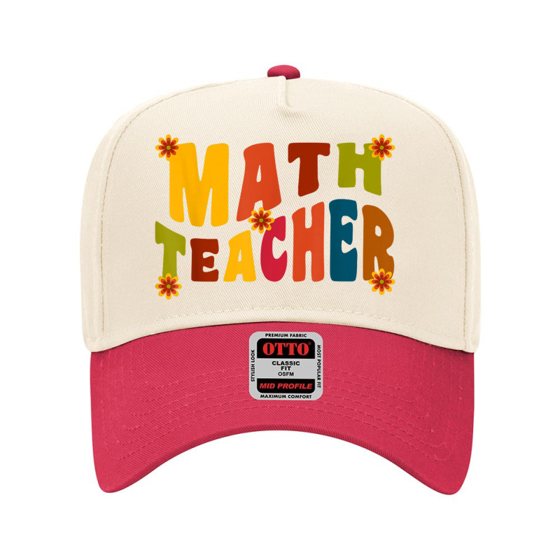 Mathematics Equation Back To School Retro Math Teacher's Day Adjustable Baseball Cap by Fashonus | Artistshot