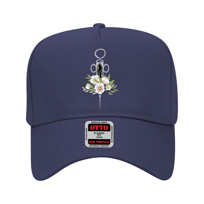 Phlebotomist Life Injection Phlebotomy Flowers Syringe Adjustable Baseball Cap | Artistshot