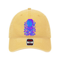 For Art Clash Psychedelic Brain Kraken Dyed Cap | Artistshot